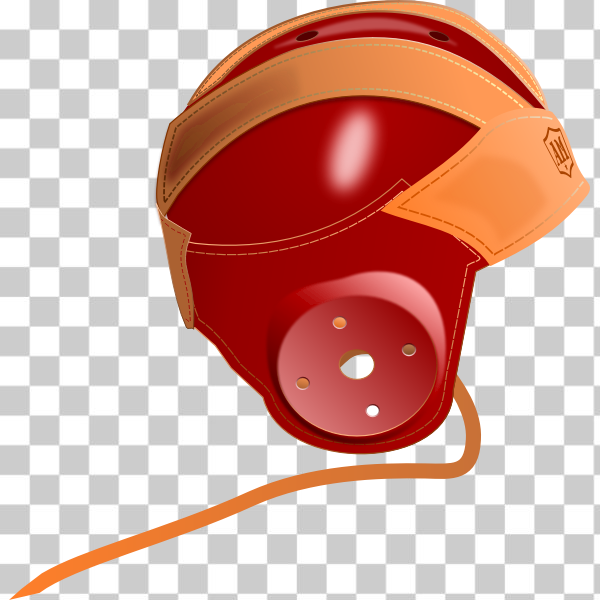 SVG Vintage leather football helmet vector image