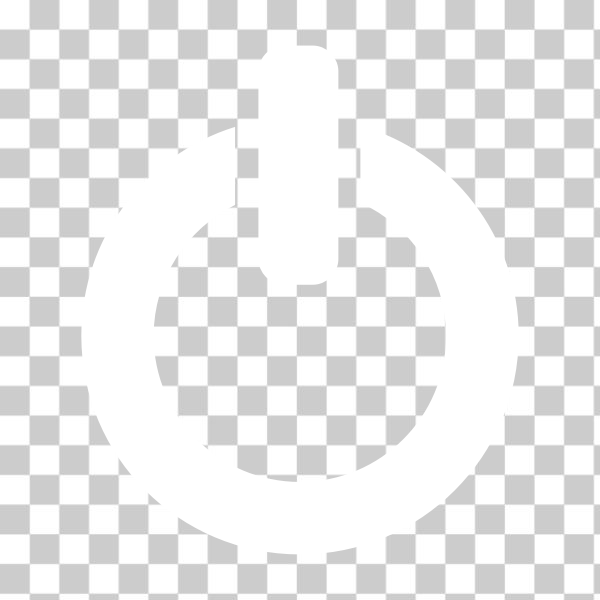SVG White Clarity shutdown icon