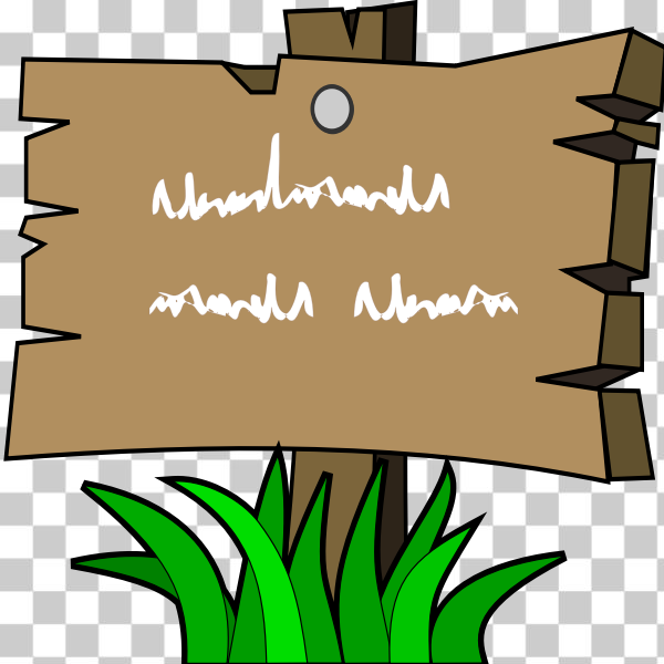 SVG Wooden sign