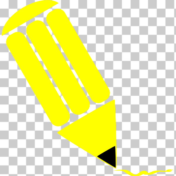 SVG Yellow pencil clip art