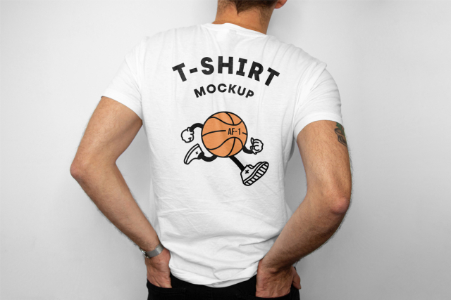 T-Shirt Back Mockup t-shirt mockup af-1