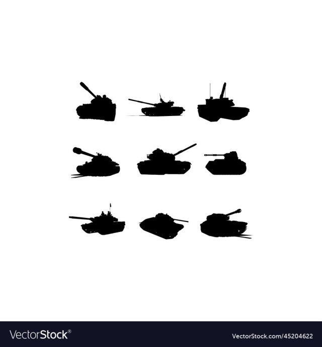 tank army silhouette design