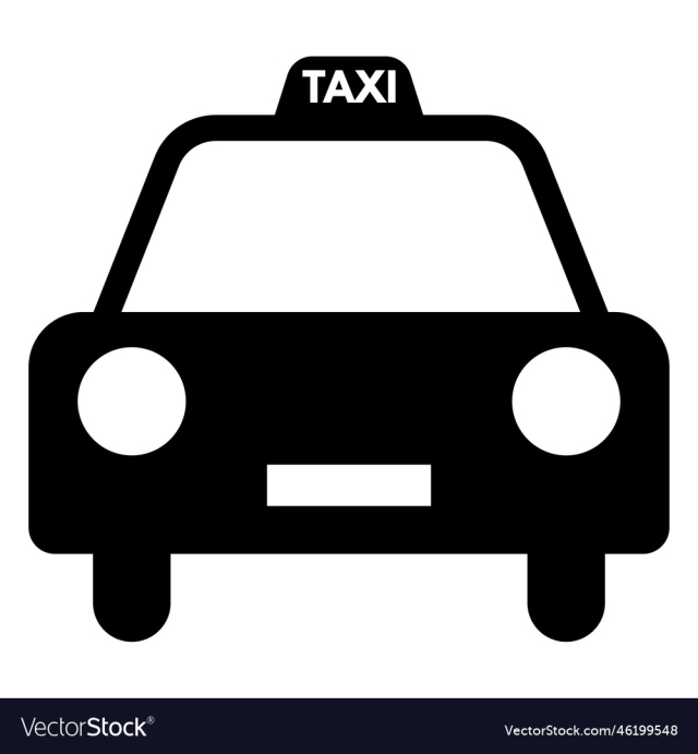 taxi icon icon isolated on white background