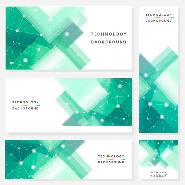 Technology banners set | Free stock vector - 579872