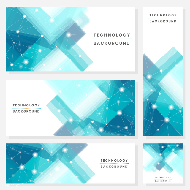 Technology banners set | Free stock vector - 579878
