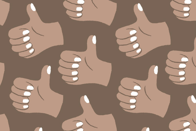 Thumbs up background, hand doodle | Free PSD - rawpixel