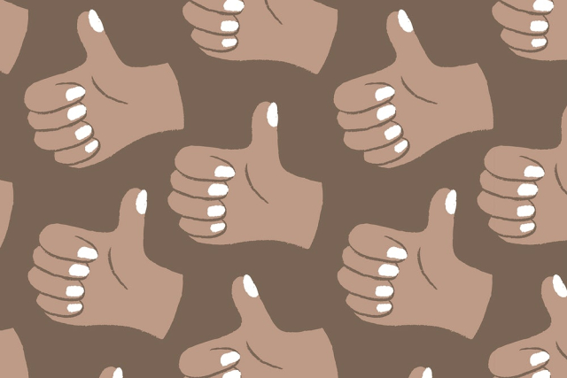 Thumbs up background, hand doodle | Free Vector - rawpixel