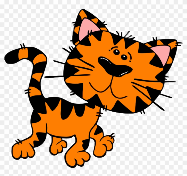Tiger Kitty Clip Art At Vector Clip Art - Cute Tiger Cub Clipart