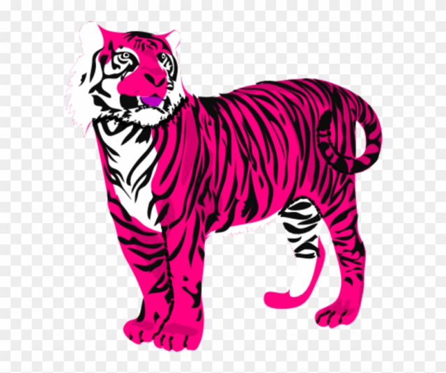 Tiger - Pink Tiger Clipart