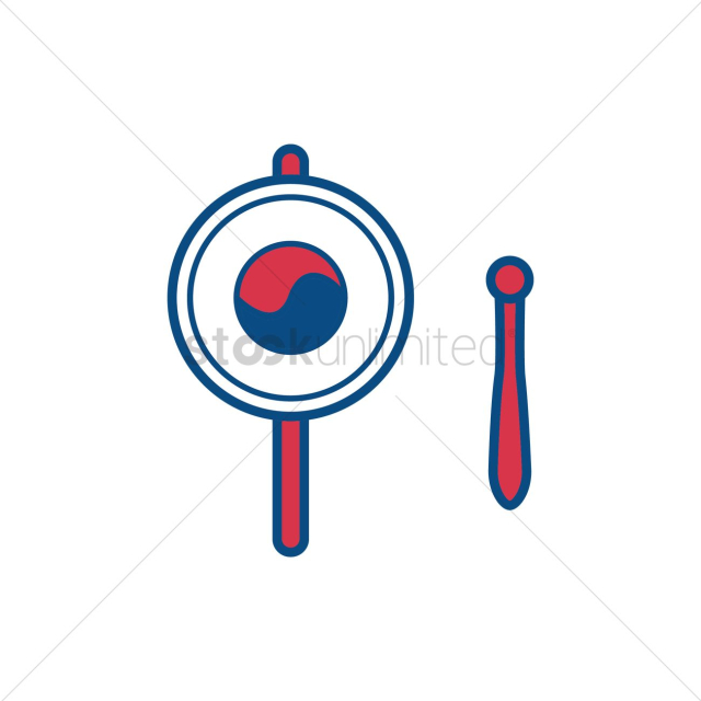 Traditional korean hand drum