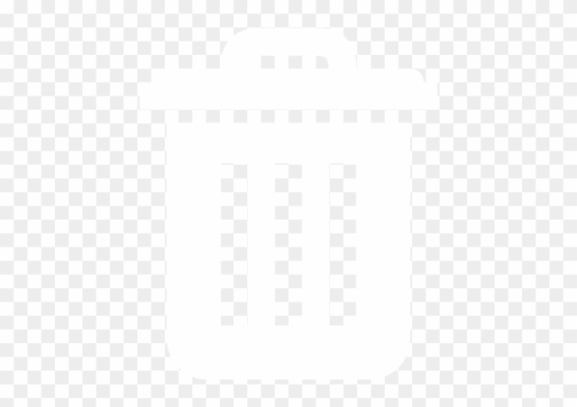 Trash Can Icon White