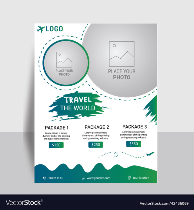 travel agency flyer design custom flyer design