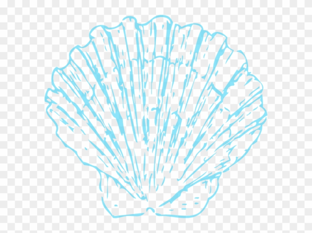 Free: Turquoise Shell Opaque Clip Art At Clker - Seashell Wedding Clip ...