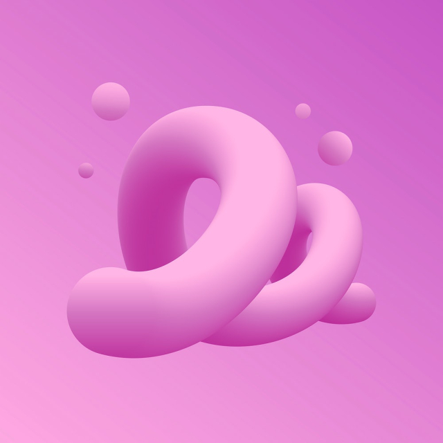 Twisted 3D abstract shape clipart, | Free Vector - rawpixel