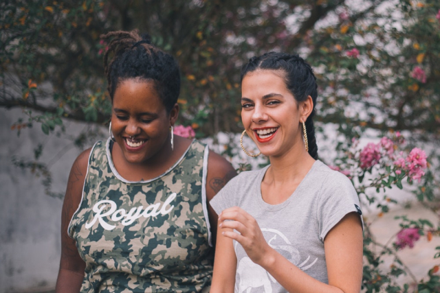 Two Women Smiling