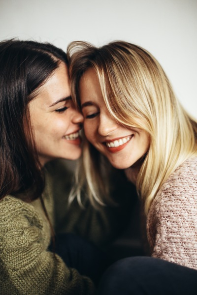 Two Women Smiling