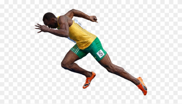Usain Bolt Png File - Usain Bolt Running Transparent