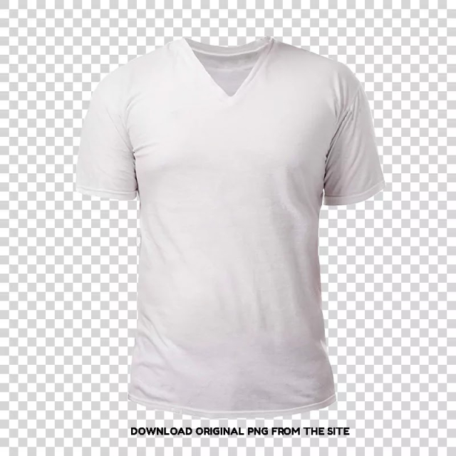 V Neck T-Shirt PNG Image Free Download