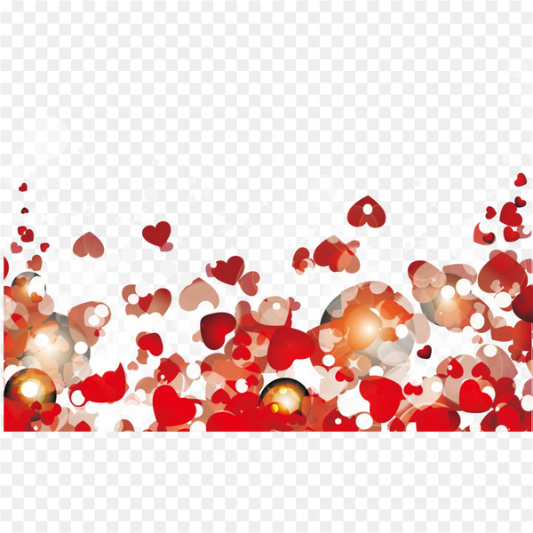 Valentines Day Falling in love Heart - Love Frame