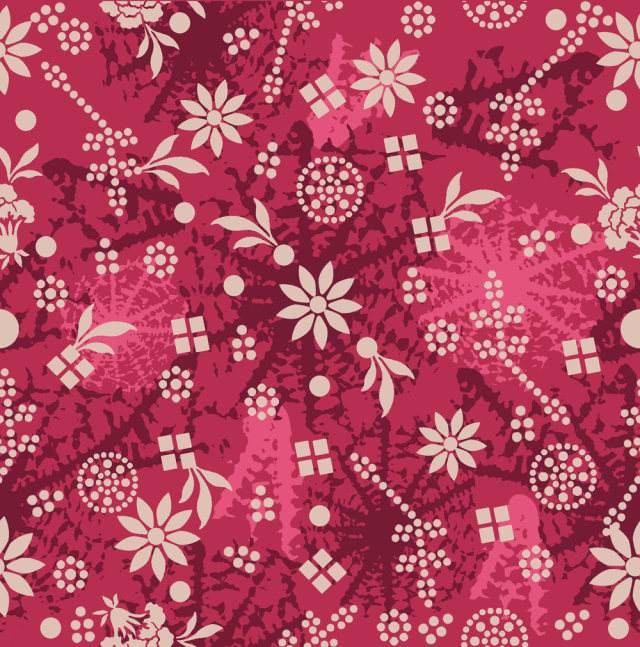Vibrant Floral Pattern in Pink