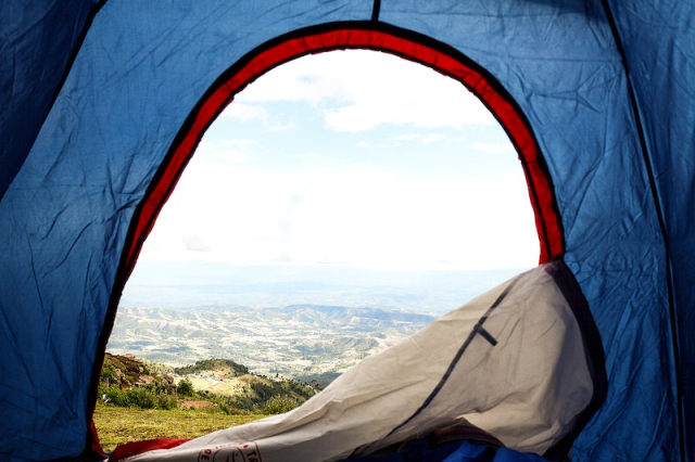 View from the tent. Original | Free Photo - rawpixel