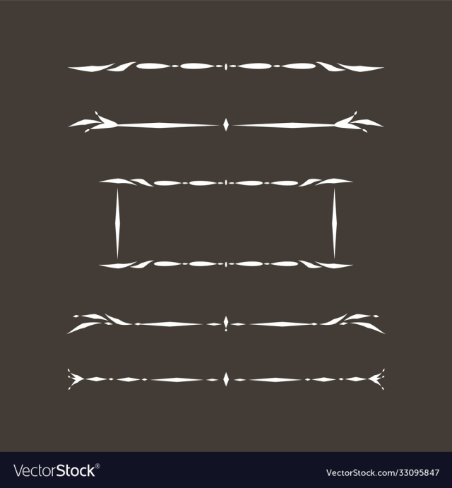 vintage design elements with lines