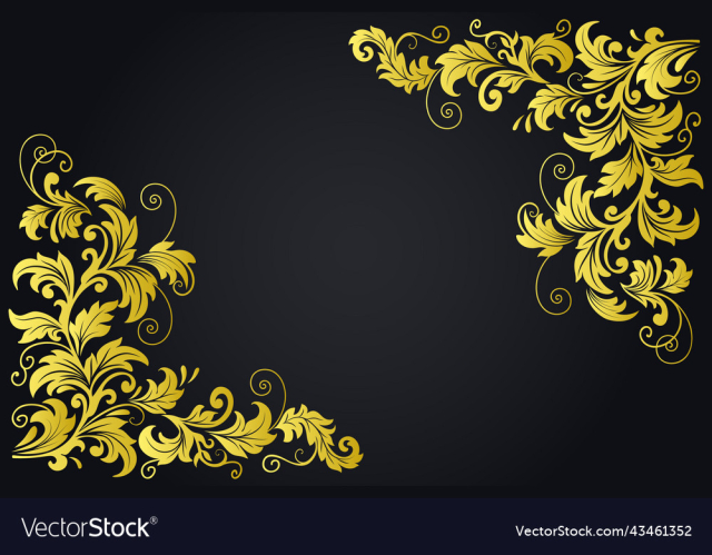 vintage floral design elements