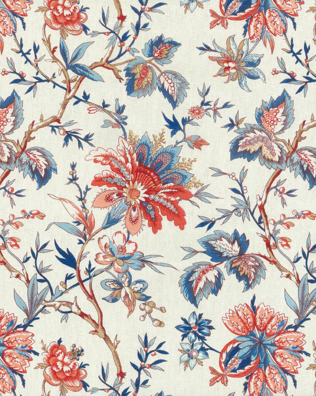 Vintage Floral Pattern Fabric
