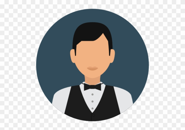 Waiter Free Icon - Avatar Profile Circle Png