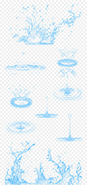 Water Drop Download - Blue waves