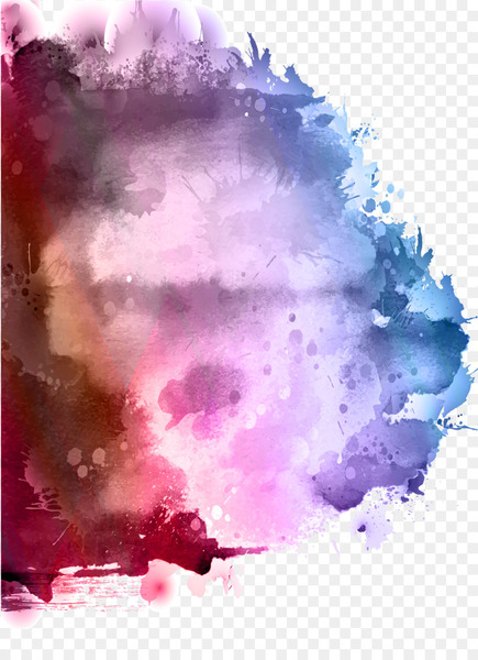 Watercolor painting Ink Splash - Watercolor paint