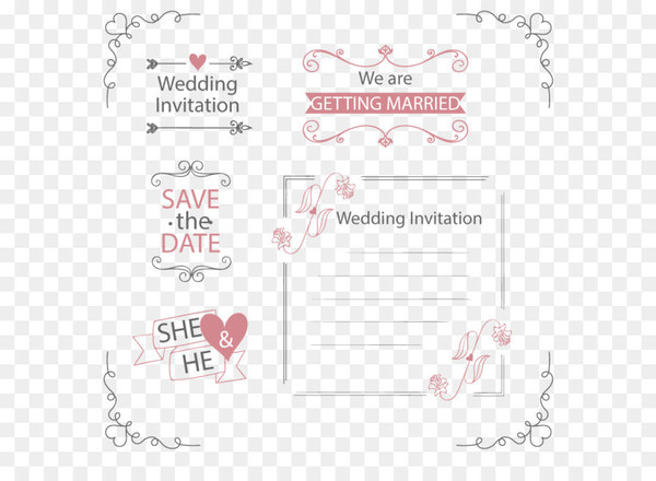 Wedding invitation Marriage - Vector wedding invitation