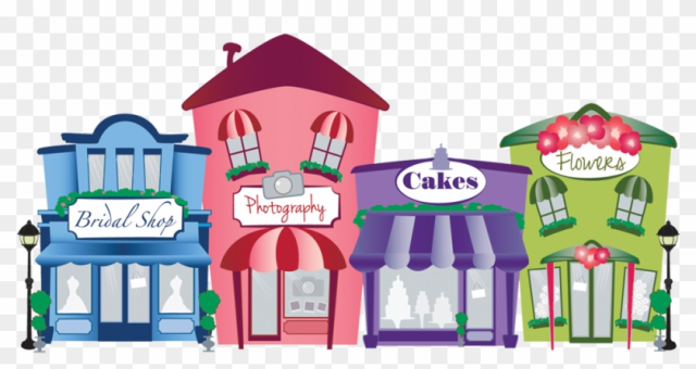 Wedding Marketplace Buildings Graphic - Marketplace Graphic