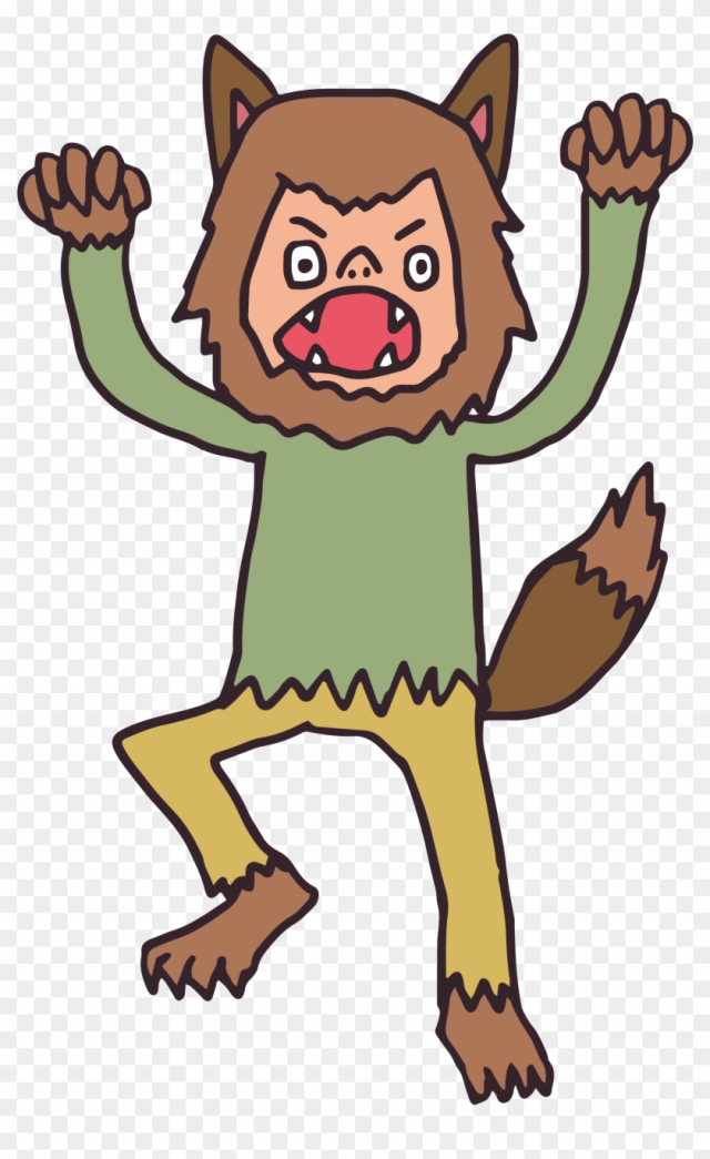 Werewolf Big Bad Wolf Cartoon - Cartoon