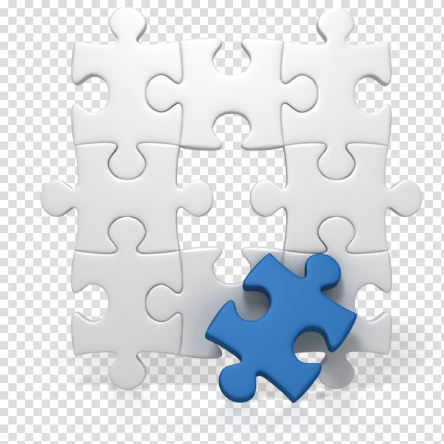 White and blue puzzles, Jigsaw Puzzles Animation Presentation , puzzle transparent background PNG clipart