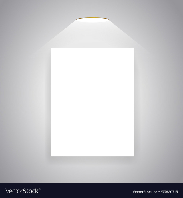 white board mockup on wall presentation wall