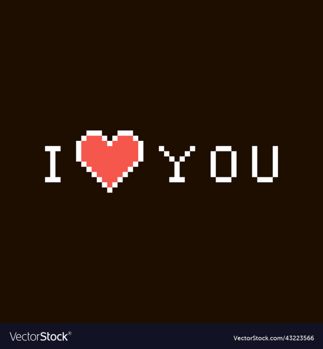 white inscription i love you with red heart shape