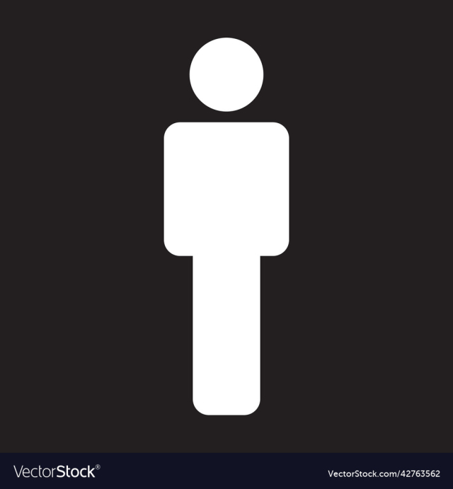 white man solid icon