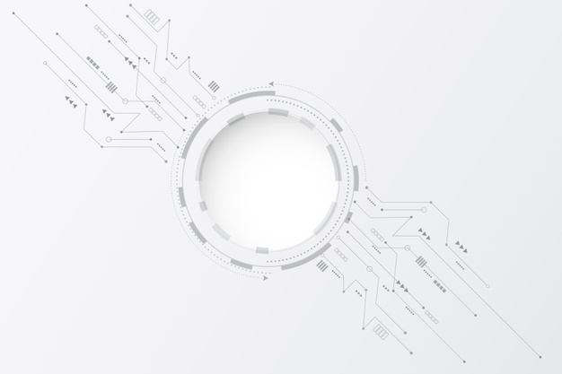 White technology background Free Vector