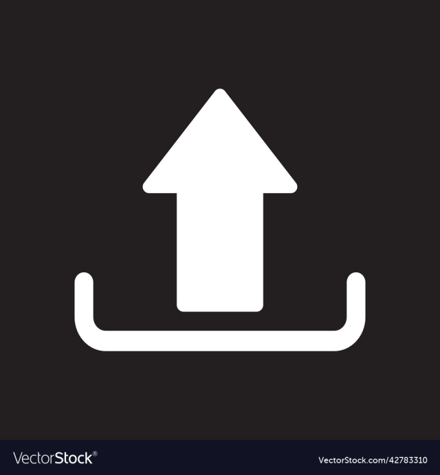 white upload icon or logo