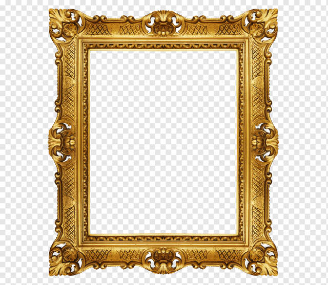 Window frame graphy, Gold Frame, frame, painted, golden Frame png
