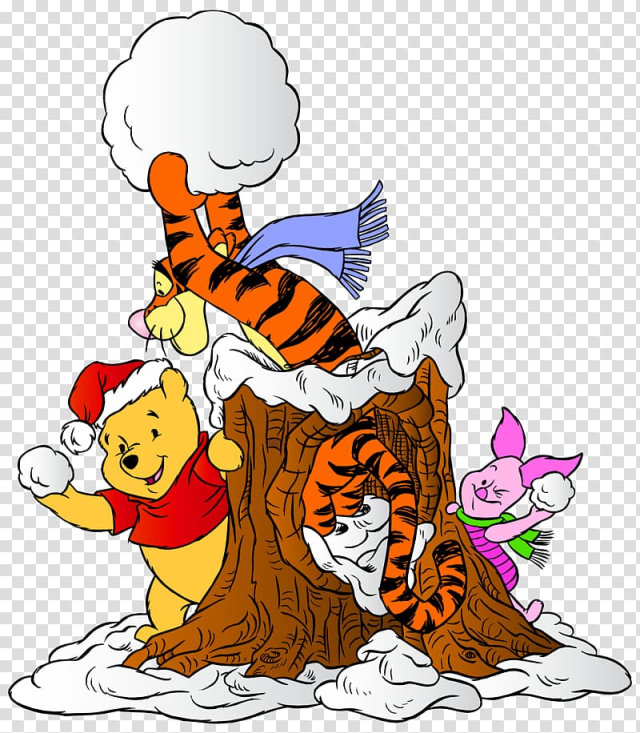 Free: Winnie The Pooh, Tigger, and Piglet illustration, Piglet ..., image size:640x733