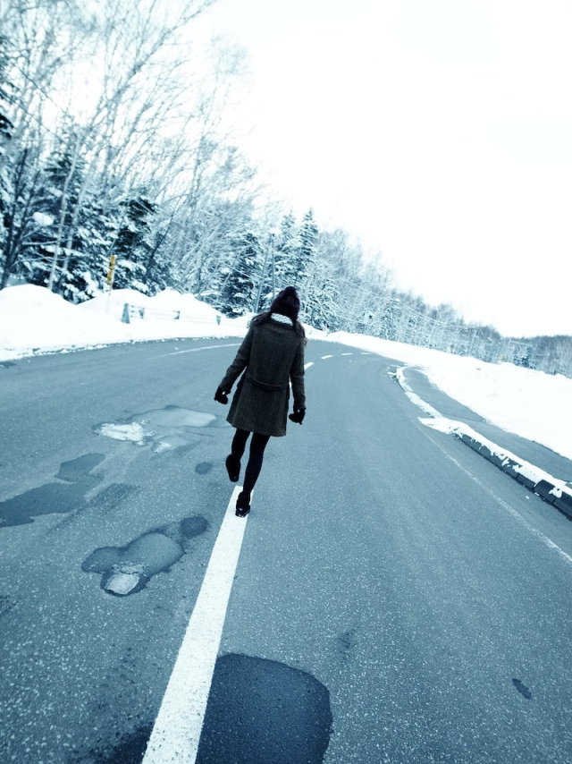 Winter road. Free public domain | Free Photo - rawpixel