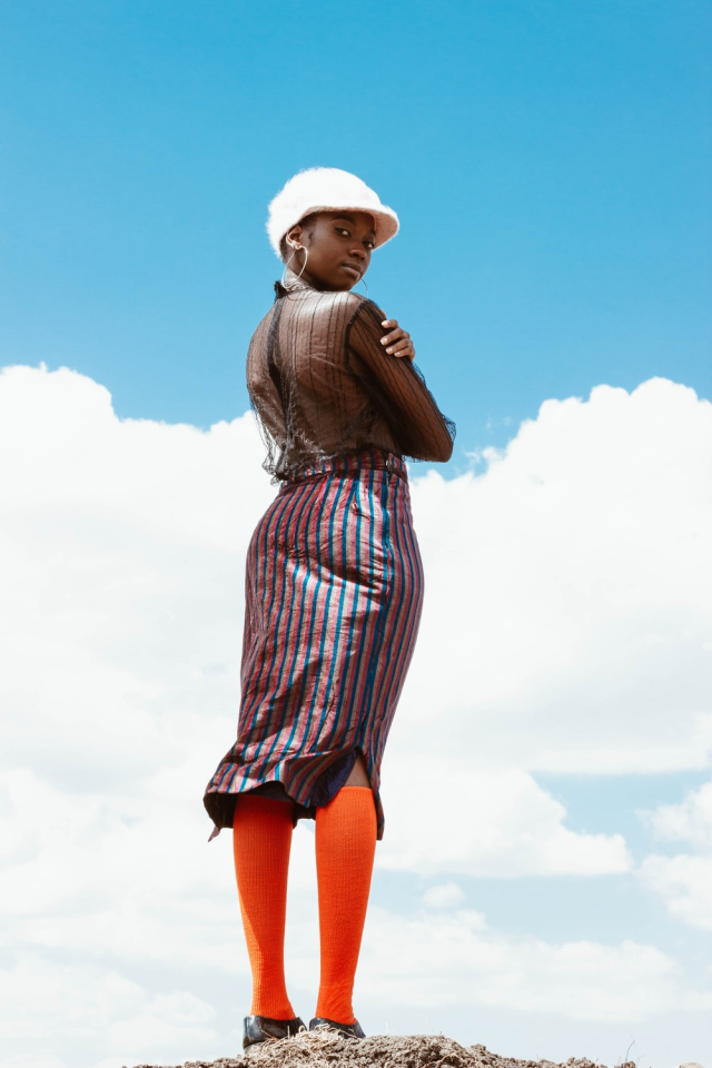 Woman Wearing Brown Top