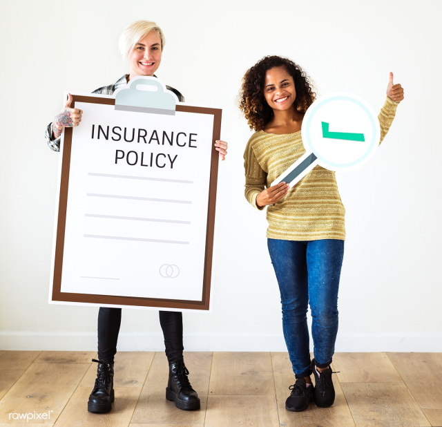 Free: Women with insurance policy paper craft | Free stock photo ...