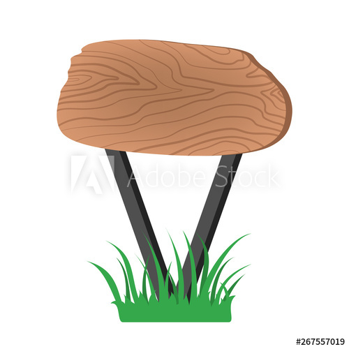 Wooden signboard