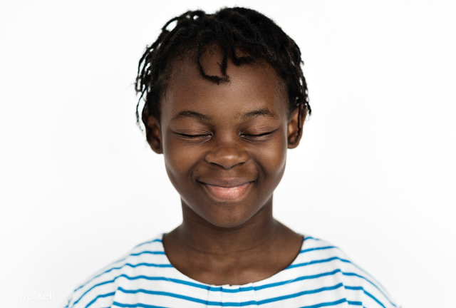 Worldface- Congolese kid in a white backgroun.. | Free stock photo - 973