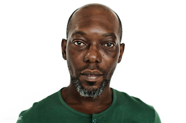 Worldface-Congolese man in a white background | Free stock photo - 972