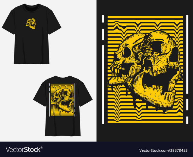 yellow strip skull