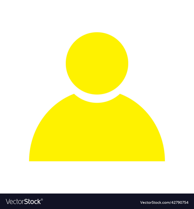 yellow user solid icon